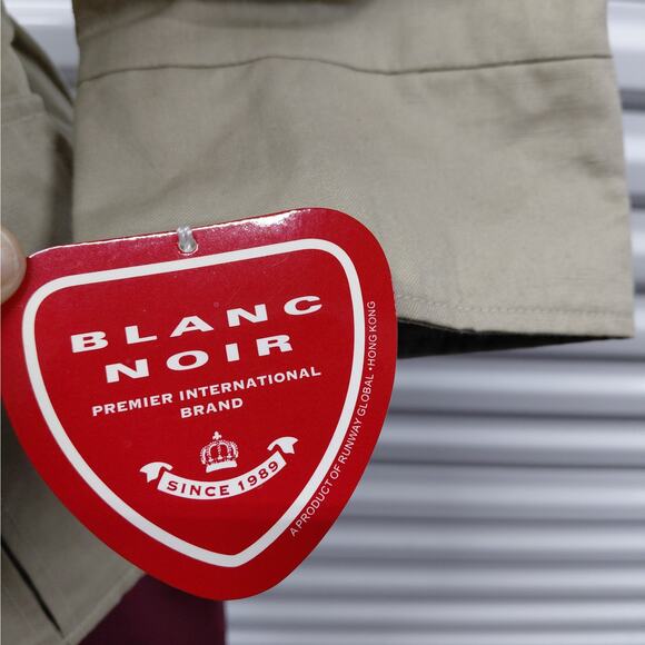 Blanc Noir Womens Cropped Linen Safari Trench Coat Size Small Beige Jacket NWT - Picture 6 of 11